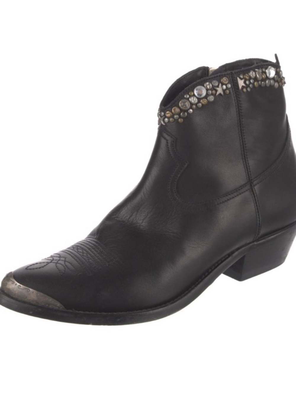 GOLDEN GOOSE Crystal Embellished ankle boots .